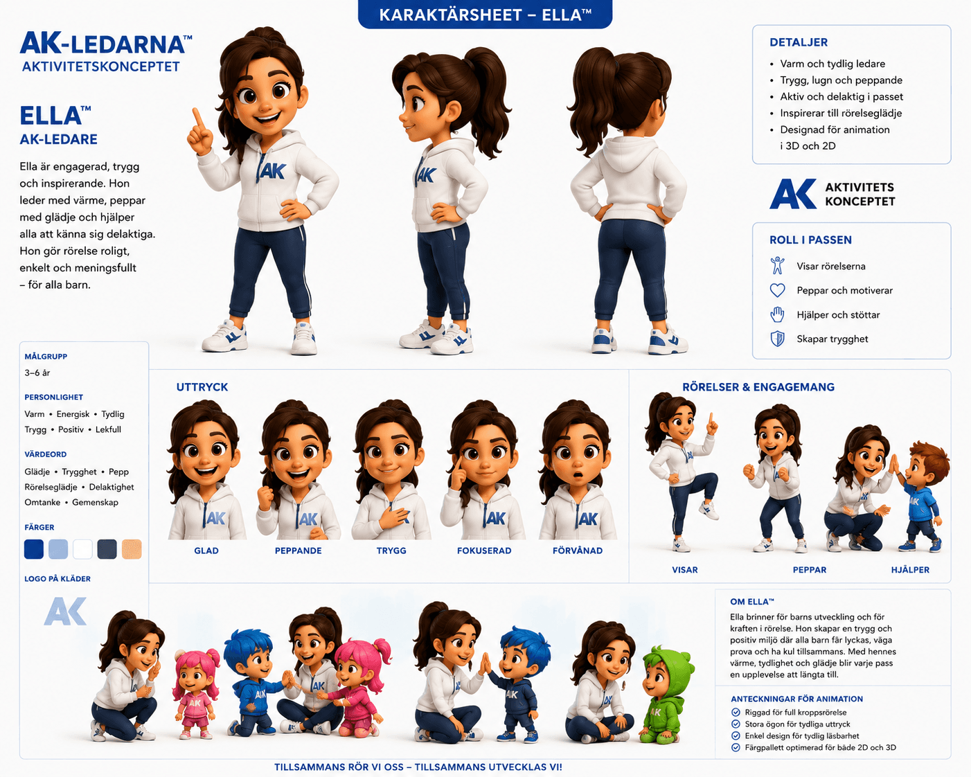 Ella from AK-Kompisarna™ leading today's intro