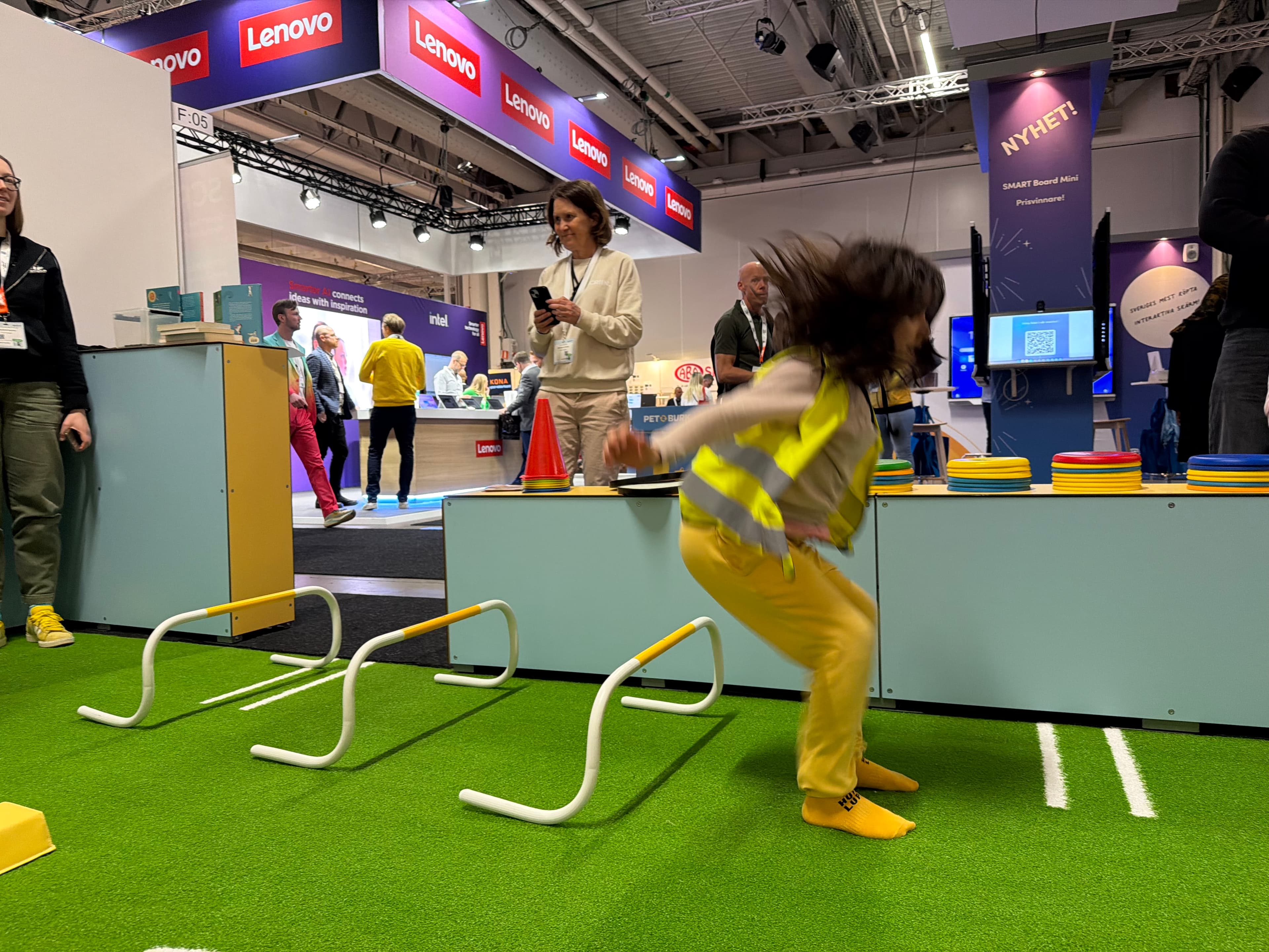 Live-test av Aktivitetskonceptet med rörelsemätning under SETT-mässan